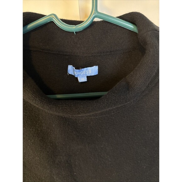 BLACK CASHMERE Blend TURTLENECK MINI SWEATER DRESS SIZE XS Minimalist Quiet Lux - Picture 3 of 6